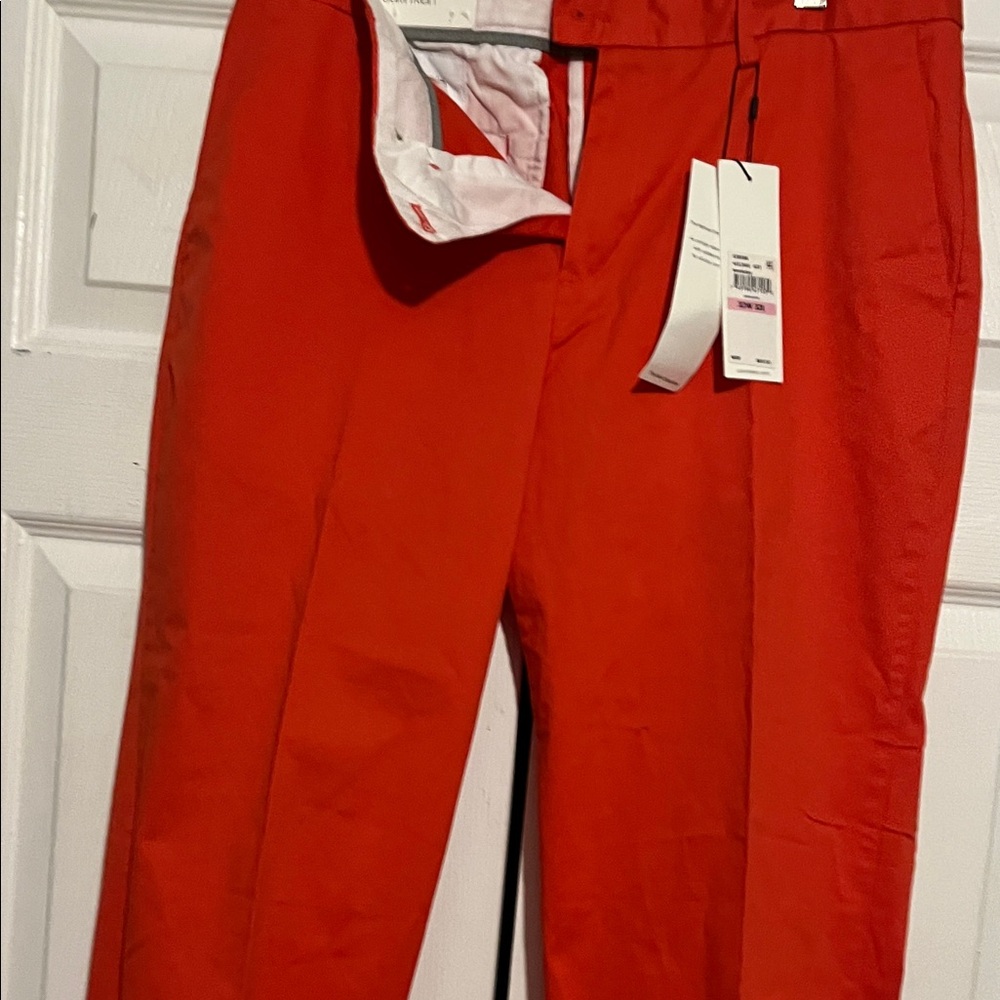 Calvin Klein Men's Bold Red Dress Pants